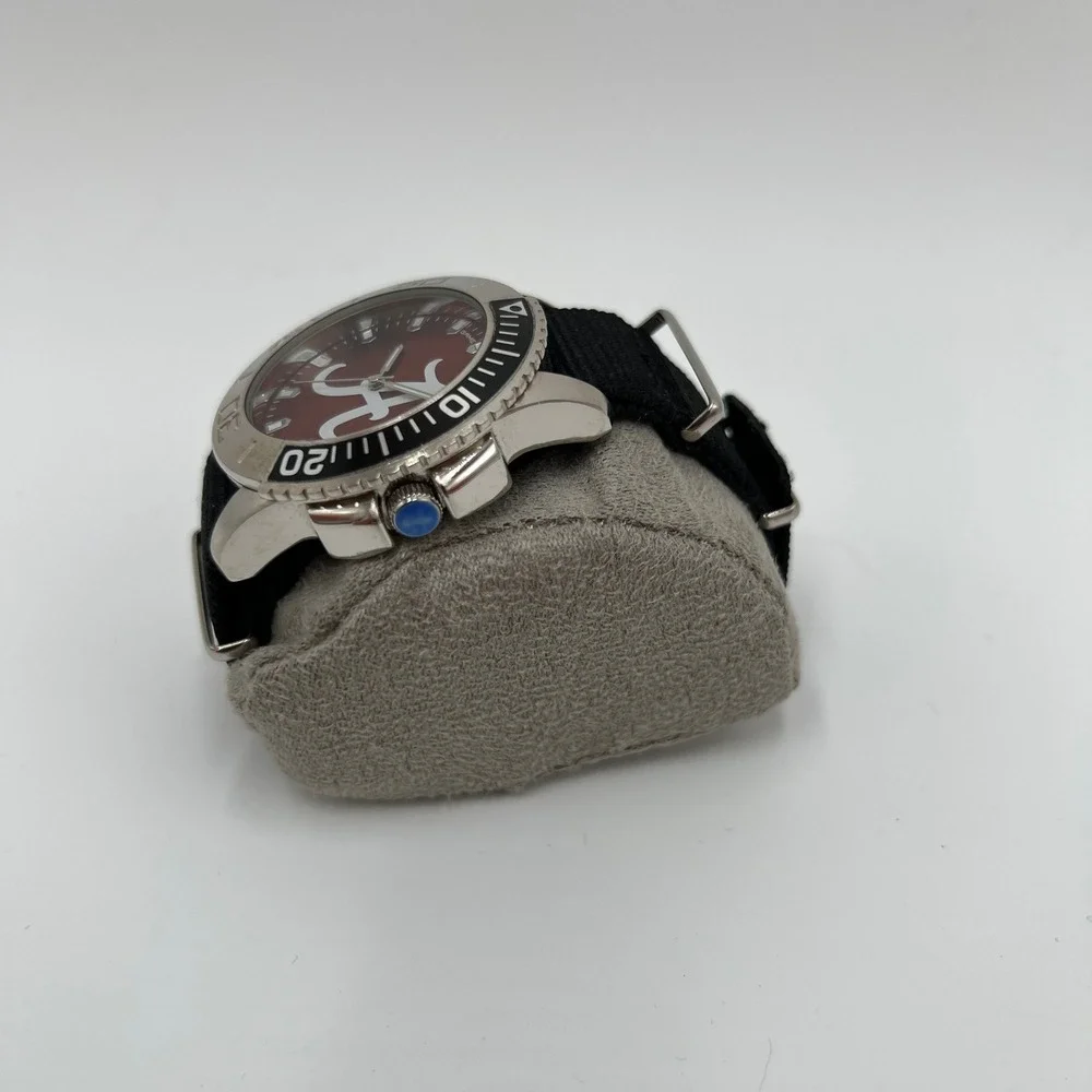 Game Time Alabama Crimson Tide Watch Mens Red Dial Black NATO Strap NCAA Bama